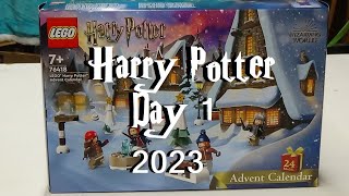 LEGO HARRY POTTER 2023 ADVENT CALENDAR DAY 1 [upl. by Bergess]