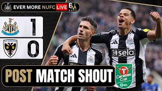 NUFC LIVE CARABAO CUP MATCH REACTION  Newcastle United 10 AFC Wimbledon [upl. by Zack270]