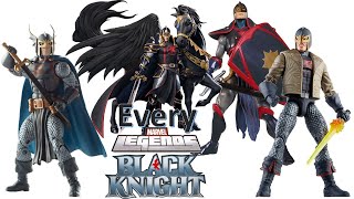 Every Marvel Legends Black Knight Dane Whitman Comparison List Toybiz and Hasbro [upl. by Nairad]