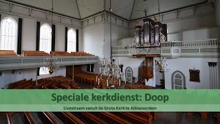 Grote Kerk Alblasserdam 10112024  0930 VM  Doopdienst  ds RW van Mourik [upl. by Adnohsor]