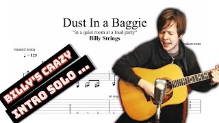 Billy Strings  Dust in a Baggie TAB intro acoustic guitar solo tabs PDF  Guitar Pro [upl. by Mumford810]