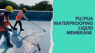 Terrace Waterproofing  Polyurethane waterproofing membrane on roofs  waterproofing [upl. by Poppy]