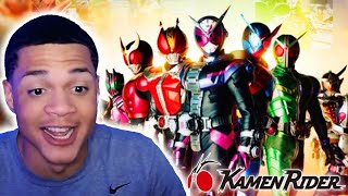 NON KAMEN RIDER FAN REACTS TO EVERY KAMEN RIDER OPENING 1971Gotchard [upl. by Erodasi]