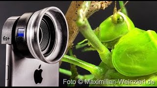 videorecording with iPhone and Zeiss ExoLens® pro Macro Zoom Lens supplements [upl. by Htebasile]