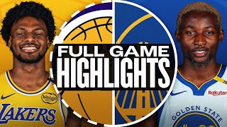 LAKERS at WARRIORS  NBA PRESEASON FULL GAME HIGHLIGHTS  October 18 2024 [upl. by Manus]