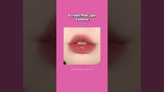 Korean pink lips tutorial blackpink shortsfeed aesthetic [upl. by Olivia]