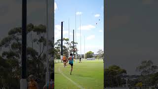 Karl Amon Freakish Goal How Does Gravity EVEN WORK LIKE THAT 🤯 footy football afl hawthorn [upl. by Fitzsimmons]