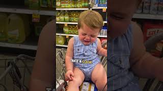 Baby Fake Cries After Dad Tells Her “No” 😂 ❤️ [upl. by Ainad]