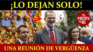 DEJAN SOLO AL REY DE ESPAÑA EN ECUADOR LE ESTALLA EN LA CARA LA XXIX CUMBRE IBEROAMERICANA A NOBOA [upl. by Esilram]