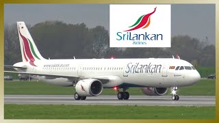 SriLankan Airbus A321NEO  Takeoff and Landing at Hamburg Finkenwerder Airport [upl. by Parris]