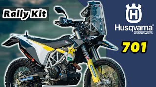 New Husqvarna 701 RALLY KIT Bike Build [upl. by Attekal537]