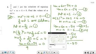 CLASS 10 ICSE BOARD MATHS CHAPTER 5 QUADRATIC EQUATIONS EX 5A QUESTION NO 3 to 5 [upl. by Ennaeerb]