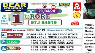 Lottery live dear sambad 6PM 8PM result today 20042024 nagaland lottery live [upl. by Liebman]