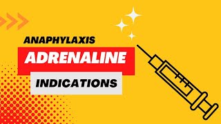 Adrenaline  Anaphylaxis [upl. by Naoj]