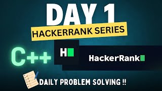 Day 1  Hackerrank C Mastery Series – Code Like a Pro with HKOFFICIAL  Hackerrank Series [upl. by Atteuqnas]