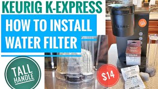 Keurig Water Filter Cartridge Installation KExpress Coffee Maker K Cup Better Tasting Coffee How To [upl. by Eniluqcaj]