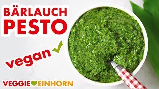 Veganes Bärlauchpesto  Leckeres Pesto einfach selber machen [upl. by Nodnarg]