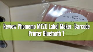 Review Phomemo M120 Label Maker Barcode Printer Bluetooth Thermal Label Machine 2 Inch 50mm for Ret [upl. by Seto849]