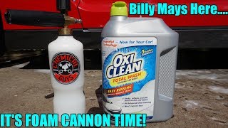 OxiClean Foam Cannon Test on my Nissan GTR [upl. by Oregolac201]