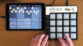 ElasticDrums  IK iRig Pads demo2 [upl. by Zzabahs]