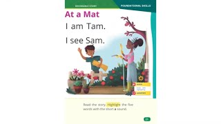 At a Mat  read out loud  Grade 1 Unit 1 Lesson 1  myView Literacy [upl. by Rehposirhc872]