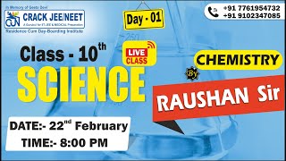 Class 10th Science Chemistry  Full Syllabus Covered CBSE Board  By  Raushan Sir  science [upl. by Lars]