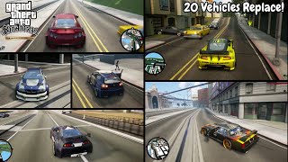 GTA San Andreas Definitive Edition Vehicles Mod Pack Installation  20 Vehicles Replace [upl. by Caia]