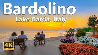 Bardolino Lake Garda  Walking Tour 4K Ultra HD [upl. by Gnourt]