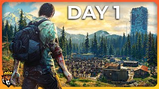 DAY 1 First Look at this NEW Amazing Zombie Survival Game [upl. by Seerdi814]