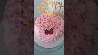 Rosette cake design shorts video [upl. by Dilaw]