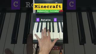 An easy MINECRAFT Subwoofer Lullaby Piano Tutorial Part 2 [upl. by Nosdrahcir]