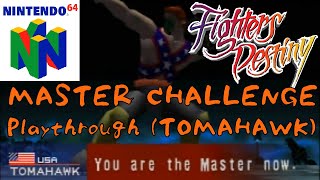 Fighters Destiny Nintendo 64  TOMAHAWK Playthrough MASTER CHALLENGE [upl. by Bea]