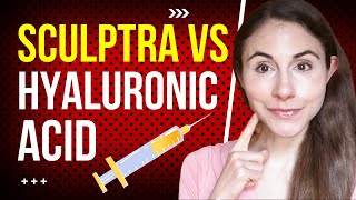 SCULPTRA VS HYALURONIC ACID FILLER 💉 DERMATOLOGIST DrDrayzday [upl. by Bastien217]