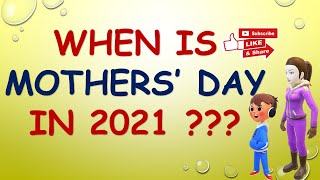 When is mothers day  When is mothers day in 2021  Mothers Day  Mothers day date in India [upl. by Ajoop]