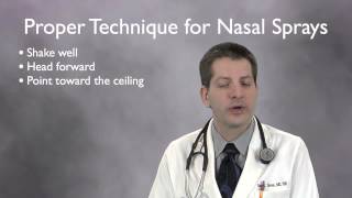 Nasal Spray Technique [upl. by Amar]