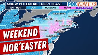 Biggest Snowstorm In Nearly 2 Years A Noreaster Targets East Coast I95 Corridor [upl. by Latnahs289]