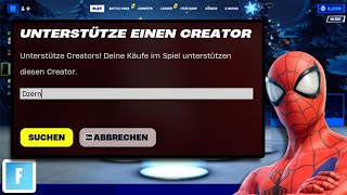 Fortnite Creator Code eingeben 2024 schnell amp einfach [upl. by Enatan]