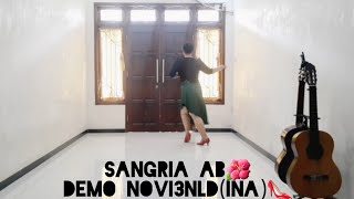 Sangria AB  Line Dance Paulette ChangUSA Absolute Beginner [upl. by Cohby]