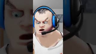 Tyler1 screaming animation animation scream funny blender [upl. by Nikal794]