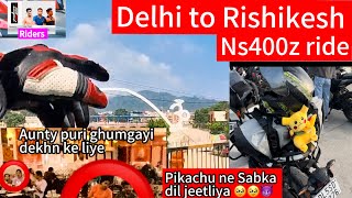 Delhi to Rishikesh bike ride on Ns400z first ride Ns400 bajaj Ns400 bike ride yt youtubevideos [upl. by Miharbi]