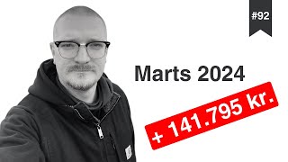 Marts 2024  Afkast på næsten 150000 kr [upl. by Merri]