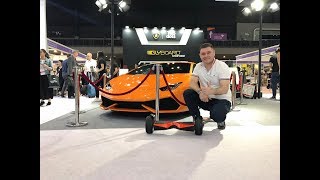 Обзор новых гироскутеров Lamborghini Kiwano KoX Выставка электроники в Гонконге 2018 [upl. by Arannahs]