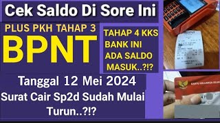 HASIL CEK SALDO SORE INI PKH TAHAP 3  BPNTA TAHAP 4 MINGGU GAK NYANGKA SALDO MASIH ADA SEGINI [upl. by Rangel]