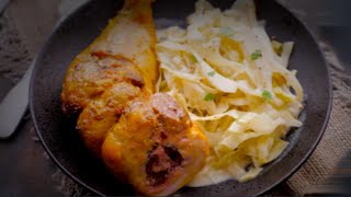 Recette poulet au four  Cuisses de poulet farcies à la viande hachée [upl. by Sumedocin]