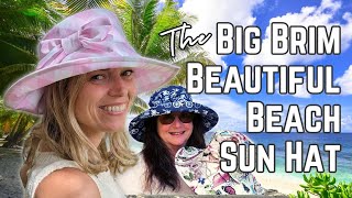 Hat School  The Big Brim Beautiful Beach Sun Hat step by step tutorial [upl. by Nahsyar]