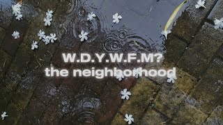 WDYWFM by the neighborhood echoed [upl. by Enail991]