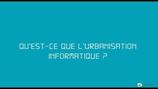 Lurbanisation des systèmes dinformation par MGDIS [upl. by Notgnimer]