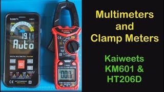 The Kaiweets HT206D Clamp Meter and KM601 Multimeter – complimentary Instruments  106 [upl. by Reina]