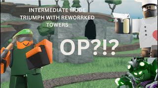 REWORKED MILITANT AND ROCKETEER VS INTERMEDIATE MODE  TOWER DEFENSE SIMULATOR [upl. by Ezzo856]