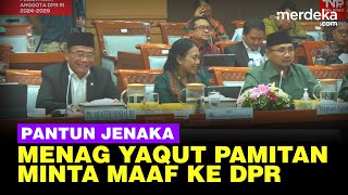 Pantun Jenaka Menag Yaqut Perpisahan di DPR Ikan Hiu GetarGetar [upl. by Jeramie]